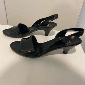 Brand new Marc jacobs black kitten heels- jelly material. Size 39